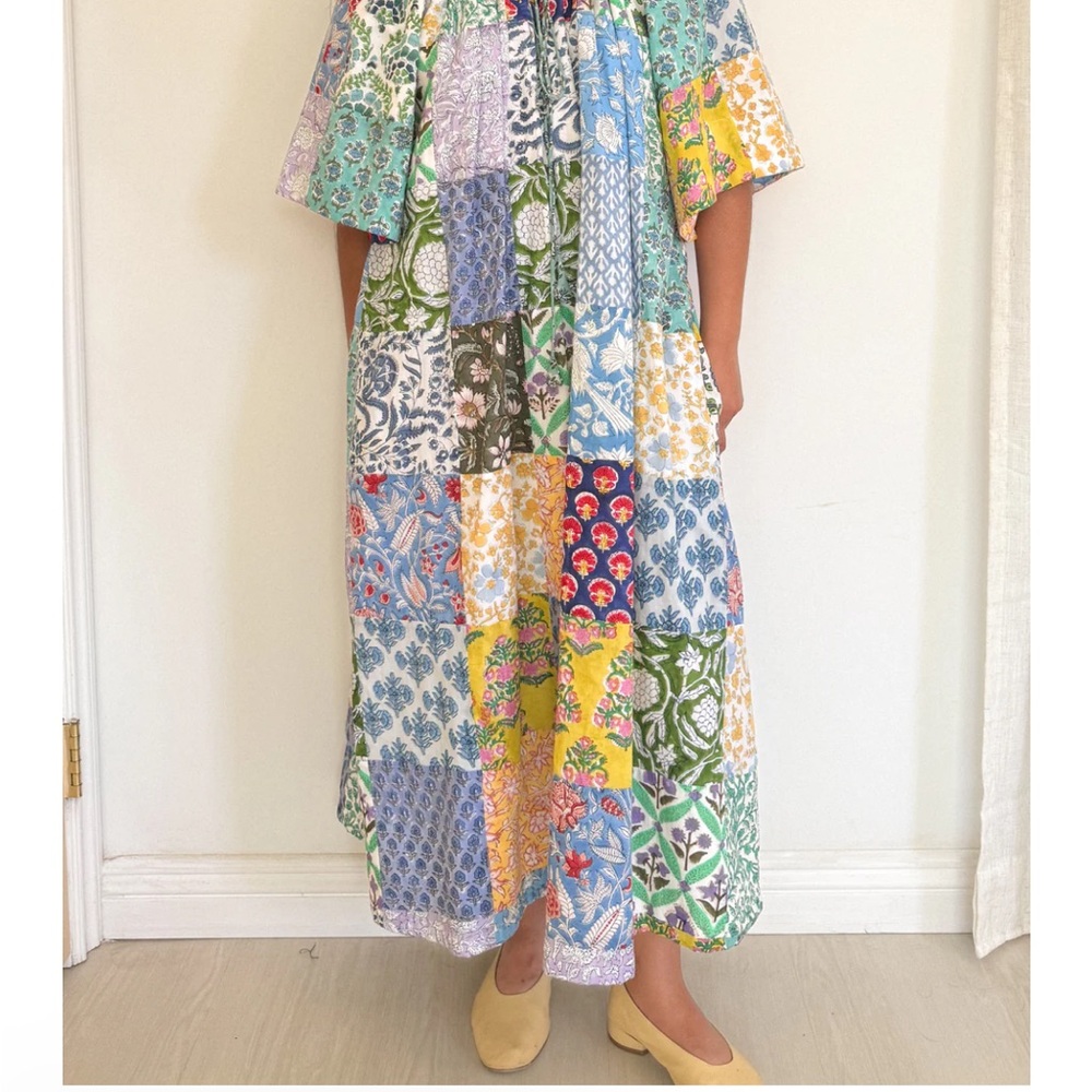 Dancing Kind Multicolor Patchwork Lola Maxi Dress - image 2